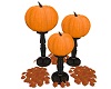 Pumpkin Pedestal Trio