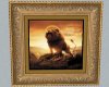 [LD] lion picture framed