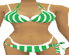 bikini stripes green