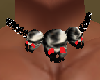 3 Skulls Necklace Collar