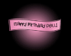 *K* Doll Birthday Banner