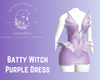 Batty Witch Purple Dress