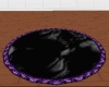 purple black rug