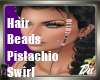 Pistachio Swirl Beads