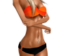 Strapless Orange Bikini
