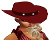 *PFE Red Cowgirl Hat