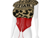 Leopard CD corset top