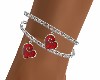 RED HEART ANKLET