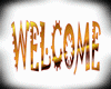 GOLDTONE WELCOME SIGN