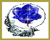 blue rose globe