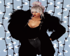 ~V~Black Faux Fur Coat