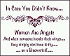 Women are angels