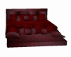 sofa cama sin poses roja