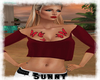 *SW*Red ButterFly Top