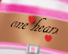 one heart tatoo