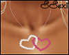 SS-Bling Hearts Necklace