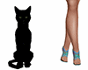 animated black cat pet