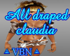 All draped claudia BW