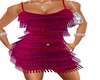 Flapper red purple dress