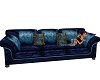 blue holiday couch