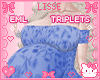 👶EML CuteMom Triplets