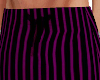 Purple/Blk Stripe Shorts