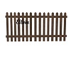 Ell: Brn picket fence