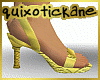 gold spike heels