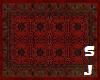 SJ Red Afghan Rug