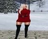 Red Sweater Dress Fit