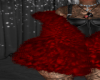 Red Fur Layer Coat