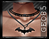 ^G^ Bat Necklace