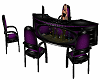 Black and purple desk