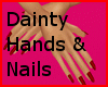 ! Dainty Red Nails