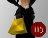 M! classy golden handbag
