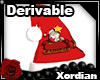 Derivable christmas hat