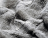 RH Silver fur rug