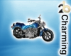 neon blue motorcycle