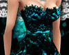 Aqua Florel Dress
