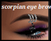 scorpion eyebrow piercin