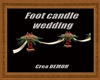Foot candle wedding