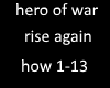 hero of war rise again
