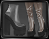 Sheer Ankle Boots Silver