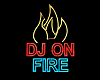 dj on fire decal