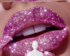 Pink sparkly lips bg