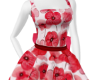 red flower dress