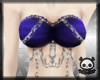 [DEAD] Chained bra blue