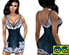 Jeans Dress white lace