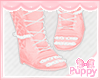 [Pup] Chained Boots PINK