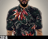 M | Floral Polo Tee